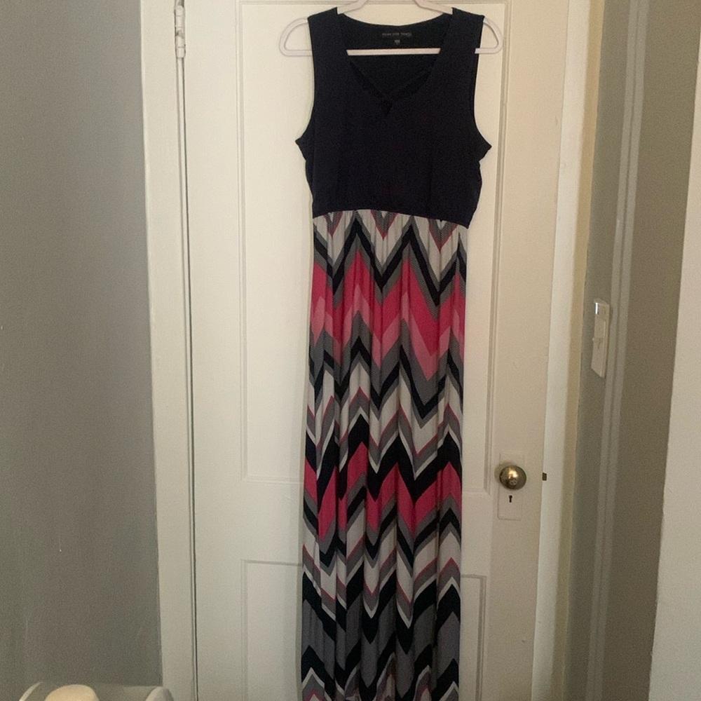 Three Pink Hearts Maxi Dress